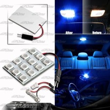 Smd Blue 12 Led Interior Dome Map Light Panel T10 Festoon Adapter For Ford Gmc Smd Blue 12 Led Interior Dome Map Light Panel T10 Festoon Adapter For Ford Gmc