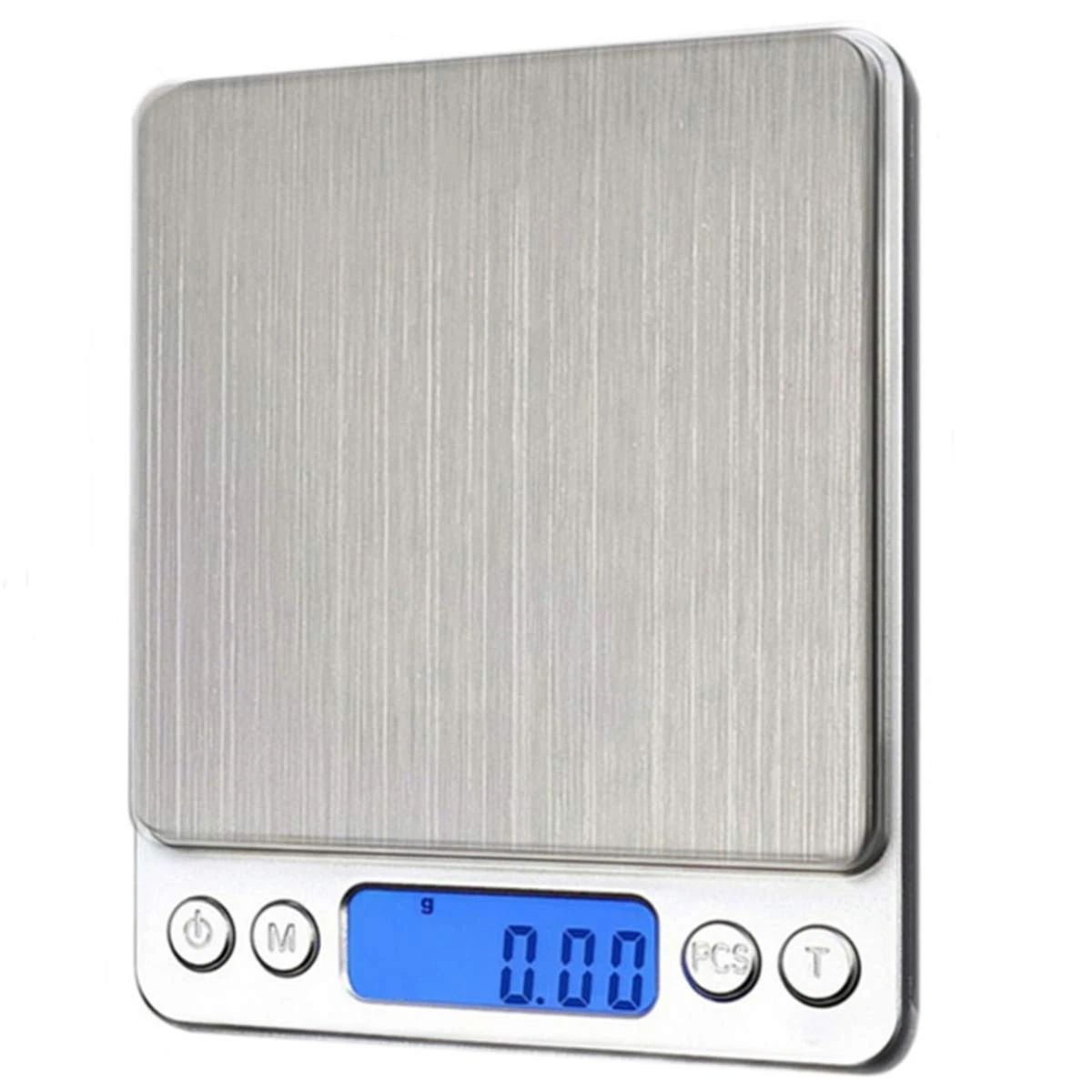 TXY LCD Portable Mini Electronic Digital Scales 3000g/0.1g Mini, Silver