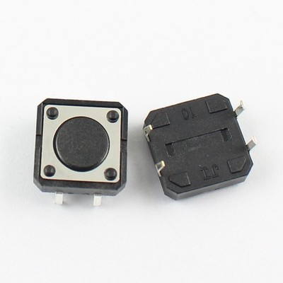 10Pcs   Tactile Tact Push Button Switch 4 Pin DIP 12x12x4.3mm *ll