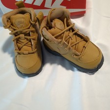 Nike Manoa LTR TD Toddler Boots Wheat Black BQ5374-700 Size 4c New