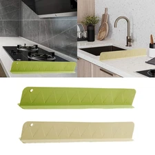 Sink Splash Guard Silicone Sink Water Baffle for Household Island Bathroom