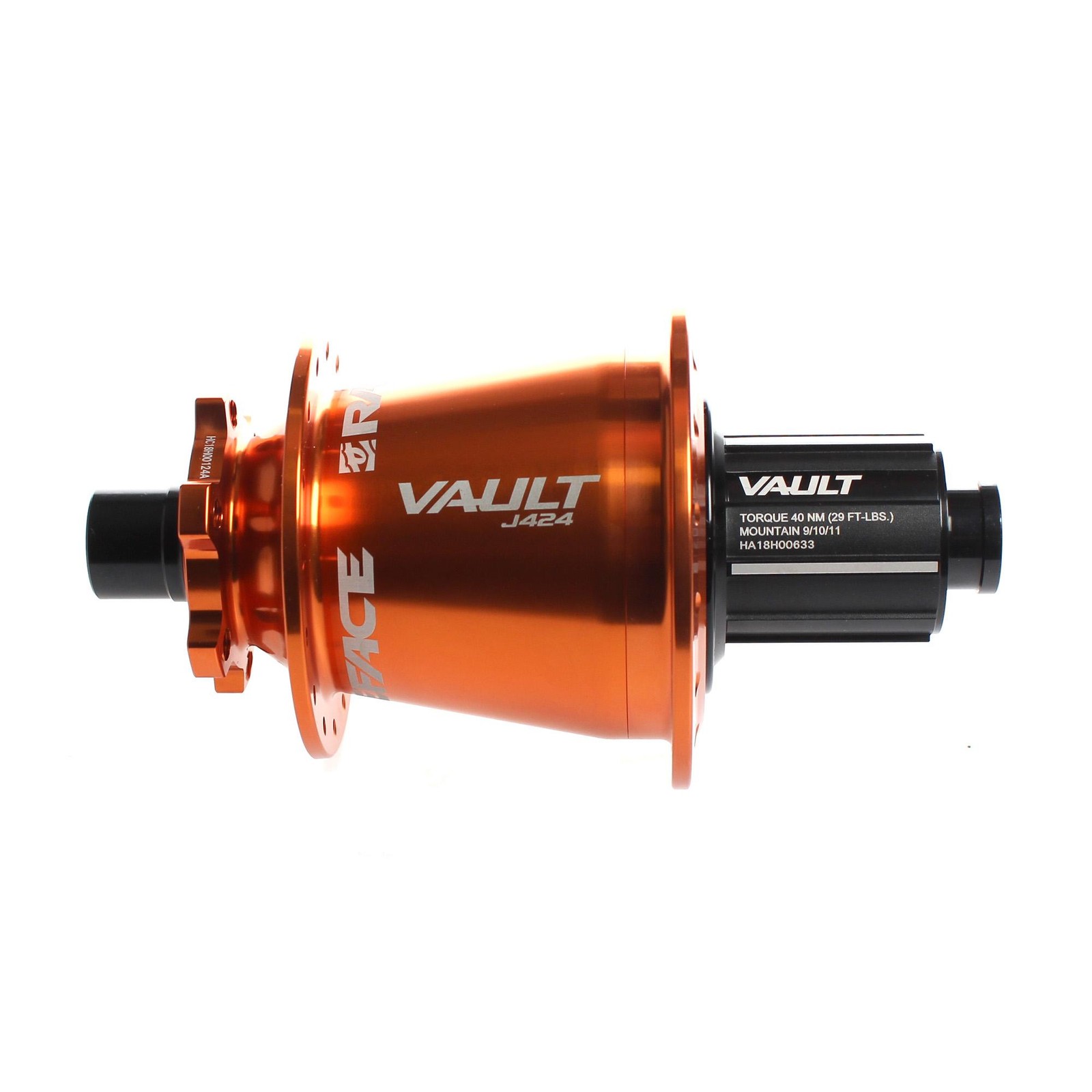 Race Face Vault J Bend Hub Front 110x15mm 414J Orange 60690₽