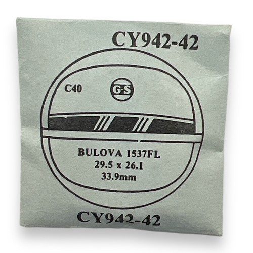 Bulova Round Watch Crystal x 1 G-S CY Cushion Shape VTG NOS - Picture 8 of 15