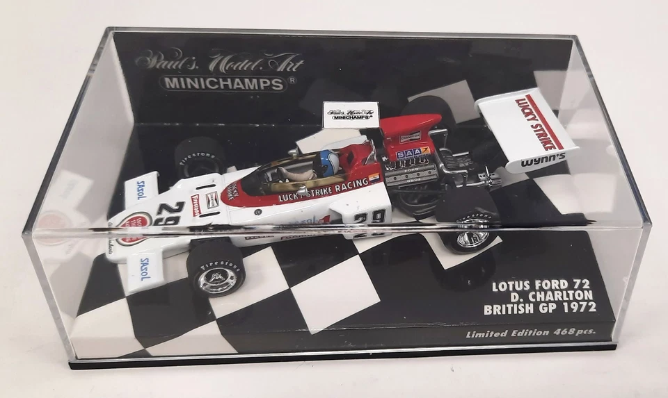 Lotus 72D / D. Charlton - British GP 1972 / MINICHAMPS 400 720 029 / 1:43 - Bild 4 von 4