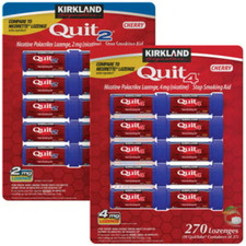 Kirkland Signature Quit 2mg or 4mg, Cherry Lozenges, 270 Pieces