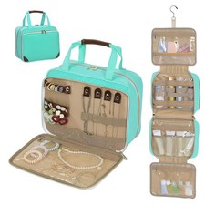 Toiletry Bag for , Hanging Travel Toiletry Bag with Jewelry Organizer Compart...