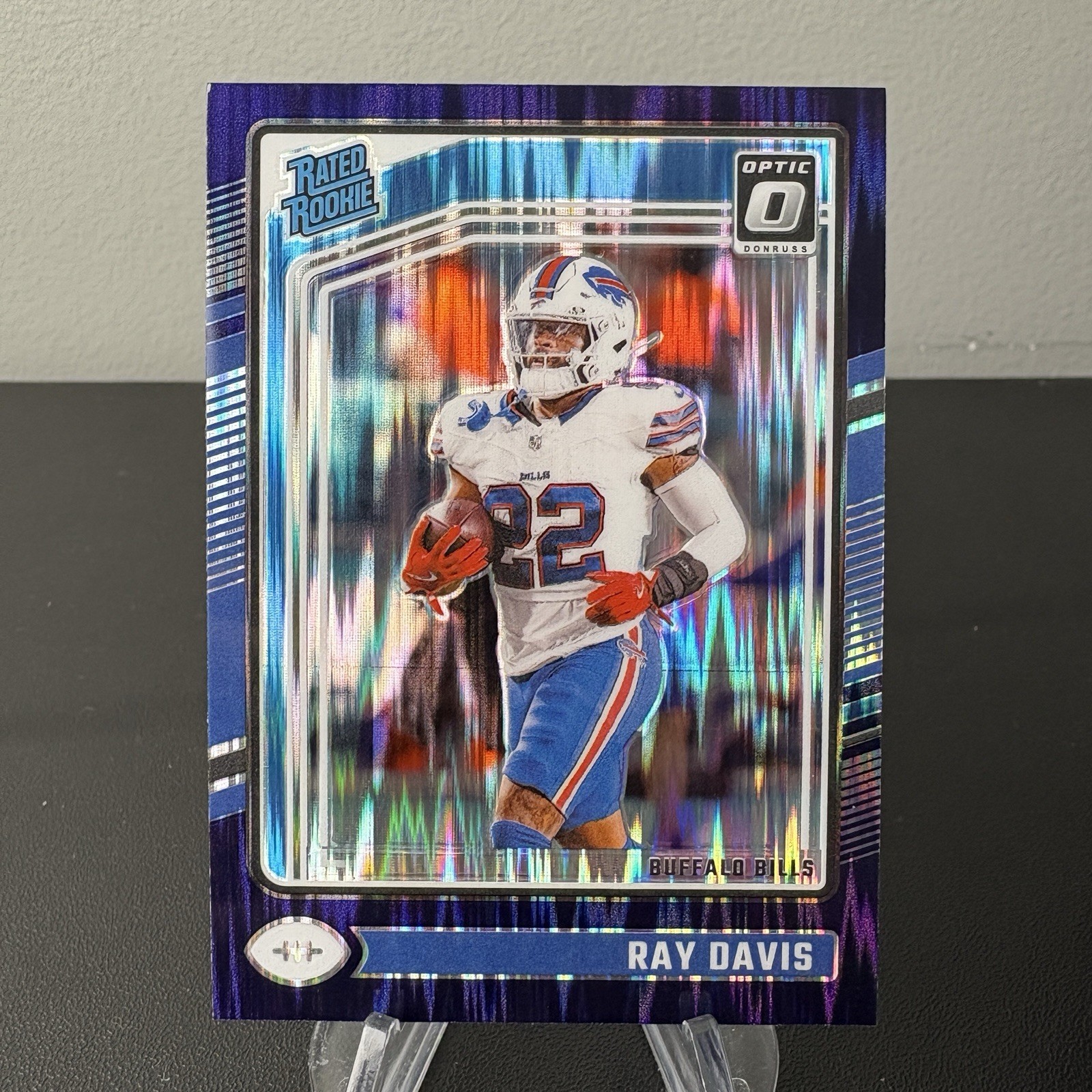 2024 Donruss Optic Ray Davis Purple Shock Rated Rookie #283 Bills