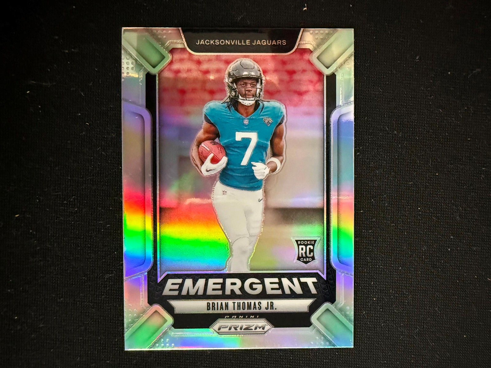 Brian Thomas Jr 2024 Prizm Silver Emergent RC Rookie RC Jacksonville Jaguars D47
