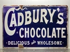 VINTAGE REPRODUCTION- TIN METAL SIGN- MAN CAVE- SNACK BAR- CADBURY’S CHOCOLATE