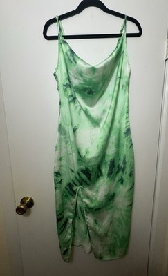 Pretty Little Thing Green Summer Dress Size 8 