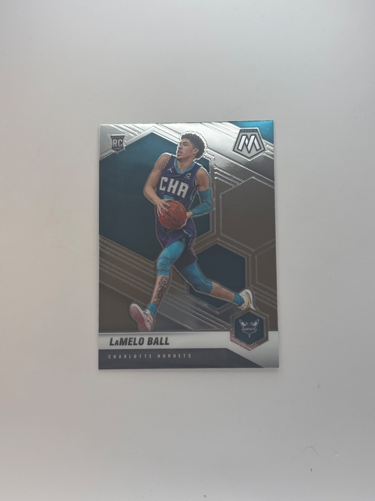 2020-21 Panini Mosaic Rookie Lamelo Ball #202 Charlotte Hornets RC