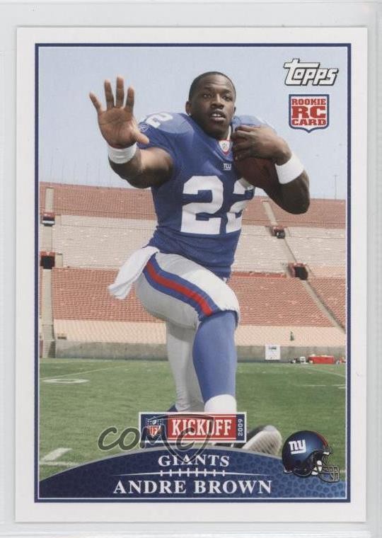 2009 Topps Kickoff Silver Holofoil /2009 Andre Brown #127 Rookie RC 0c4