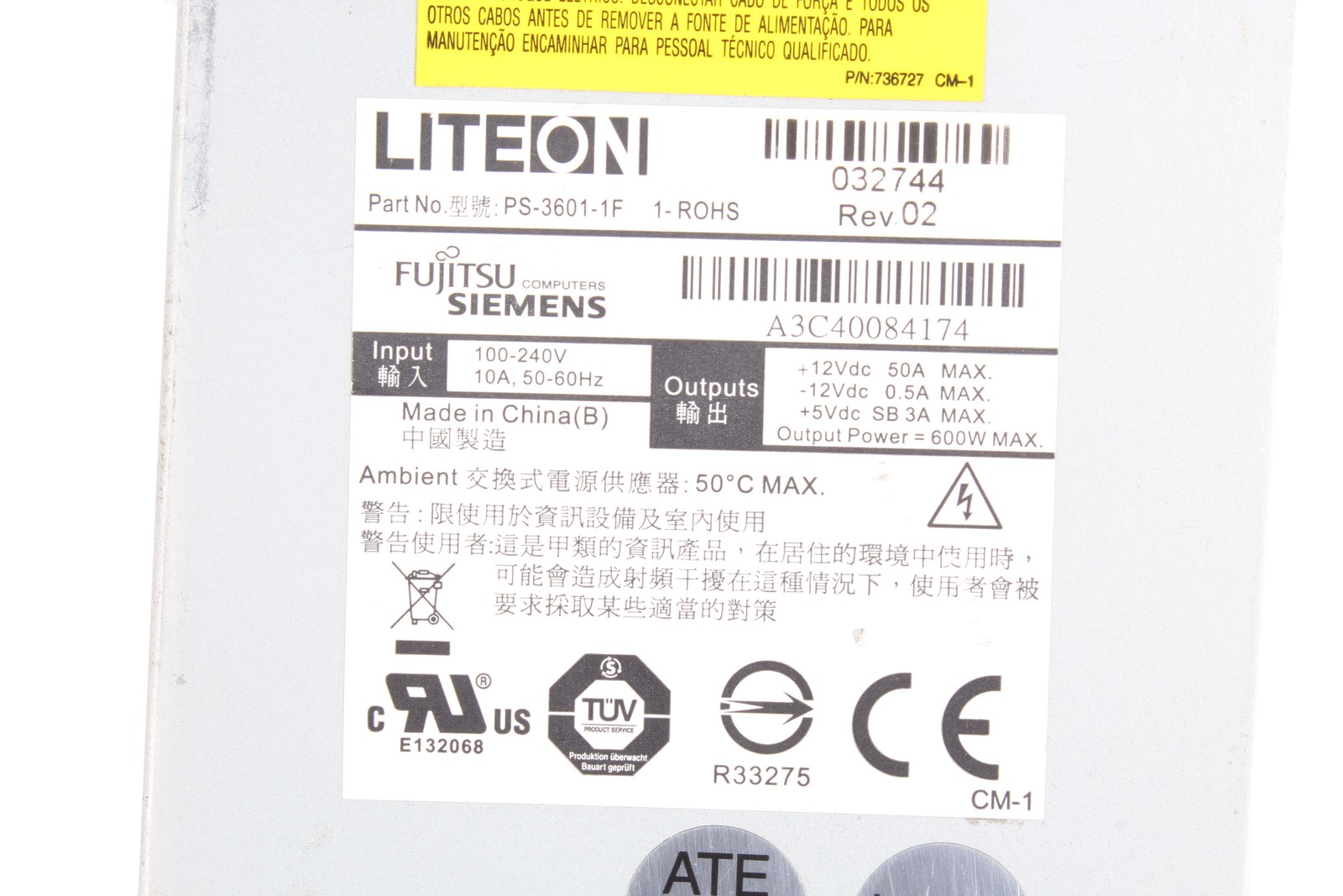 PS-3601-1F LITE-ON - Reconditionné - Garantie 24 mois