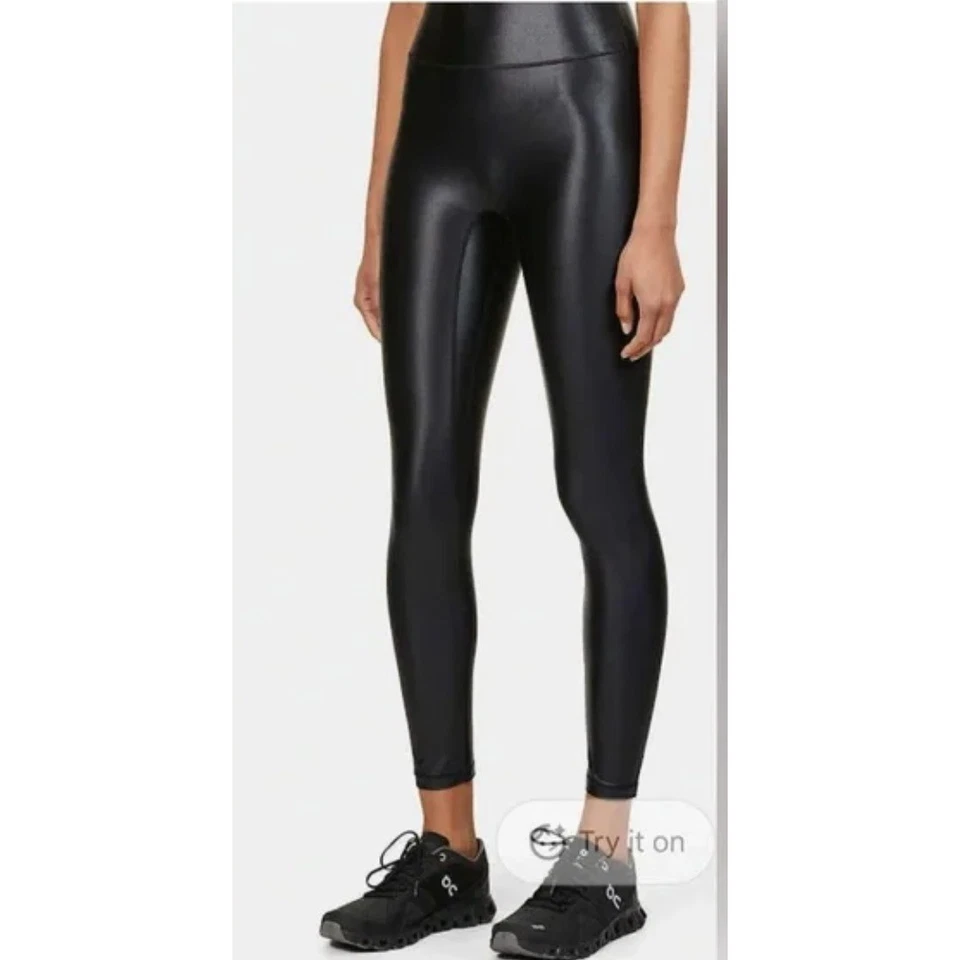 AllAccess Bandier Leggings Womens Small Black Shine Style BR327610 - Image 2 of 4