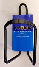 Pyramid Alloy Bottle Cage- Black  Model 9123 Universal fit. Hardware included