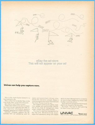 1969 Sperry Rand UNIVAC Computer System Can Help You Catch Now Vintage Ad