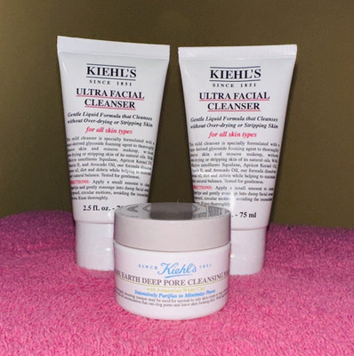 Kiehl's Ultra Facial Cleanser & Rare Earth Mask Set, Hydrating, Squalane, Clay