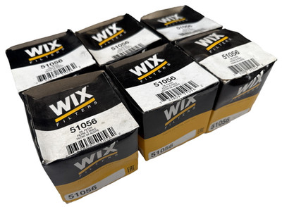 (Lot of 6) WIX Oil Filter 51056 for Chevy Matiz Cub Cadet Volunteer Fiat X-1/9