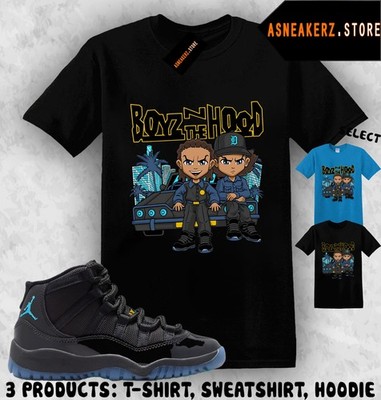 Shirt To Match AJ 11 Gamma Blue 2025 Sneaker Matching The Boondocks Boyz T-Shirt