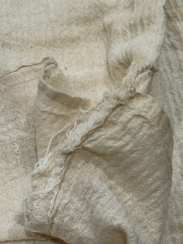 Antique Blank Cotton 50 Lb Feed or Seed Farm Bag 16” x 30” Keep or Upcycle - Picture 4 of 4