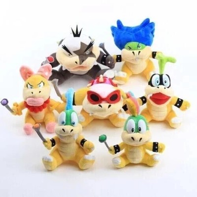 7pc set Mario Koopalings Larry Iggy Lemmy Koopa Wendy Plush Toys Soft Bowser