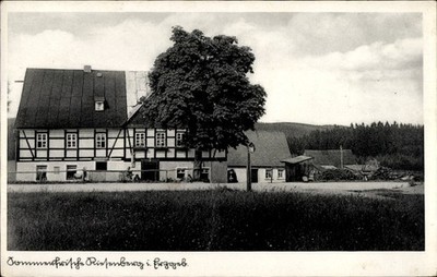 Postcard Sosa Eibenstock in the Ore Mountains, Riesenberg, half-timbered house - 5051150