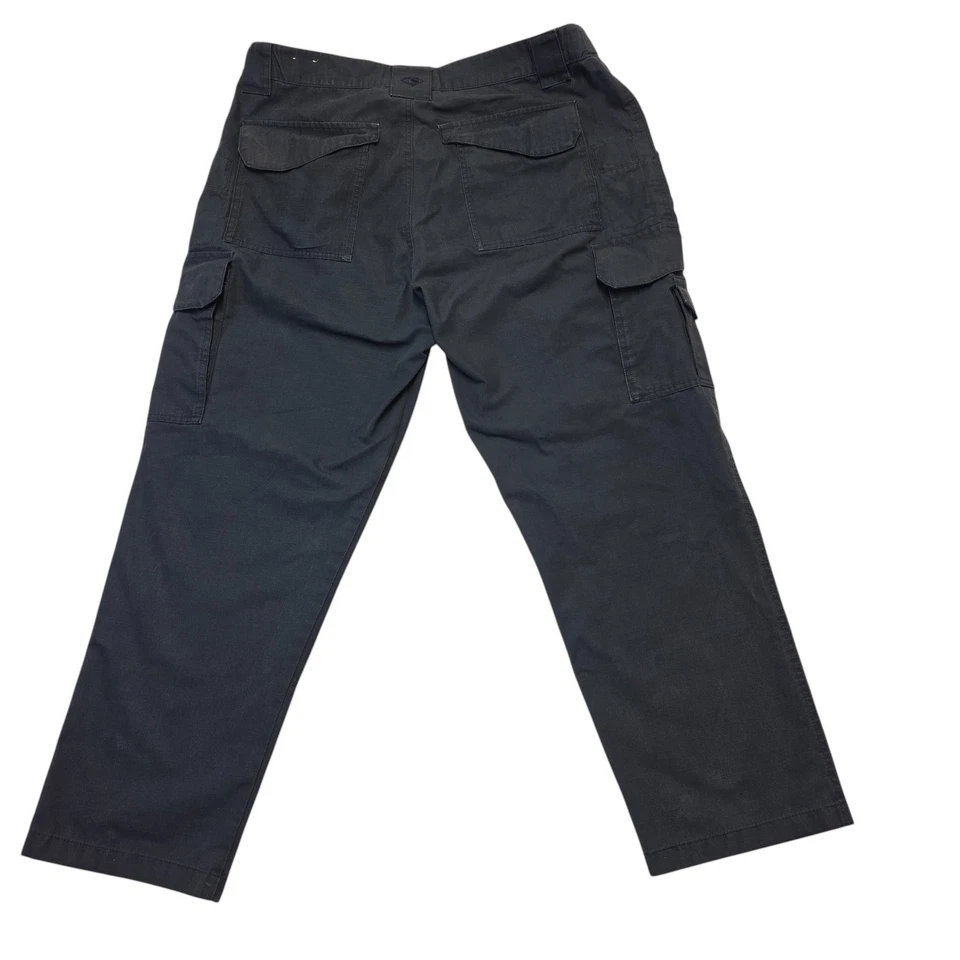 Tru-Spec Tactical Cargo Pants Men's 38x30 Black Ripstop Pockets Polyester Cotton - Image 3 of 4