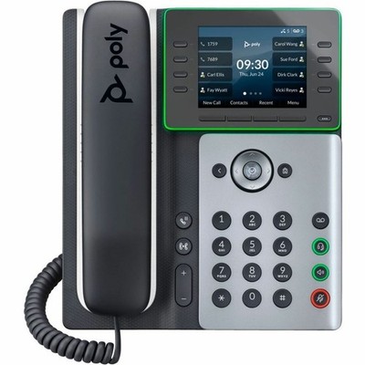 Polycom Audio 82M92AA Edge E300 IP Phone Black Corded