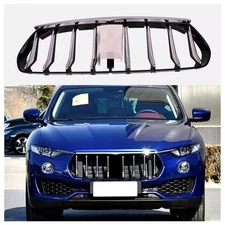 Front Bumper Grille Upper Radiator Chrome Black For Maserati Levante 2017-2024