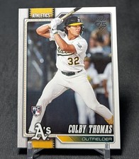 Colby Thomas Rookie RC 2026 Topps Series 1 Baseball Card #213 Athletics