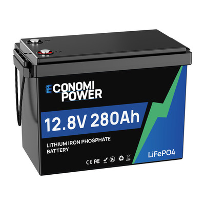 12V 280Ah LiFePO4 Akku 200A BMS Tiefzyklus für Solar Wohnmobil Boot Camping
