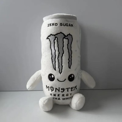 Monster Energy Drink Plush Toy White Zero Sugar Can Soft Stuffed Doll Decor 2026