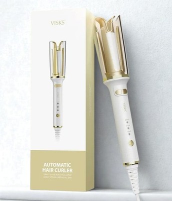 Visks V668 Pro Automatic Hair Curler Rotating Ceramic Iron Beach Wave AntiTangle