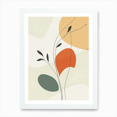 Abstract Flower Ii Canvas Print Art Framed Wall Art Poster Canvas Print Picture