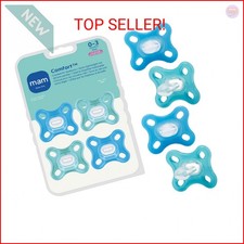 MAM Comfort Baby Pacifier 0-3 Months, Specially for Smaller Newborn Mouths, Ligh