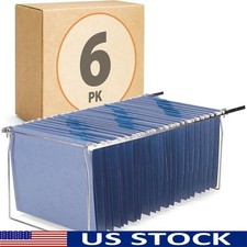 Hanging File Rails Letter Size Files Heavy-Duty Steel Adjustable Notches New