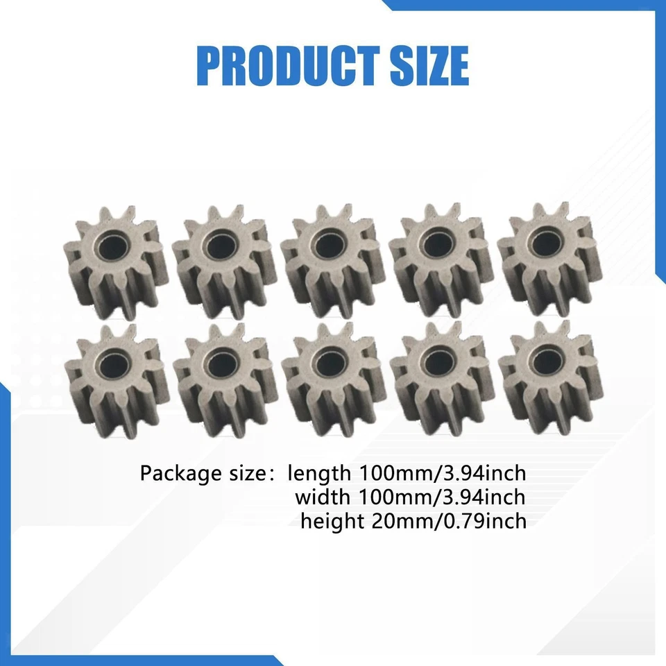 10x RC Motor Pinion Professional RC Model Vehicle Parts for MN82 MN168 1/12 - Image 2 of 4