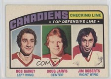 1976-77 O-Pee-Chee Bob Gainey Doug Jarvis Jim Roberts Jimmy Roberts #217 HOF 0a4