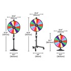 WinSpin 24" 3in1 Prize Wheel with Mobile Base Custom Center Trade Show Market — photo 9