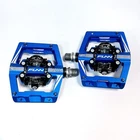 Funn Mamba S Double-Sided Clipless Pedal (Blue) - Lightly Used