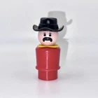 Fisher Price Little People Vintage Toys Western Town 934 RED DEPUTY Cowboy Man