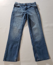 Wonder Nation Jeans Straight Adjustable Waist Jeans Size 8 Cotton Stretch