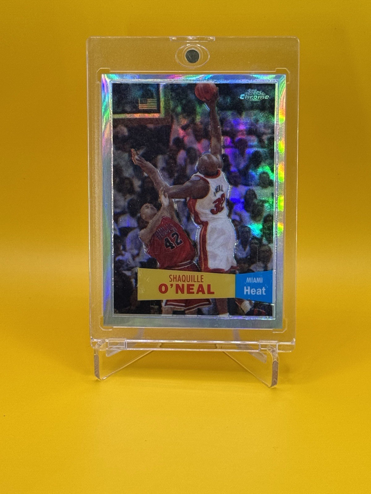 2007-08 TOPPS CHROME SHAQUILLE O'NEAL REFRACTOR PARALLEL 1957-58 DESIGN 692/999