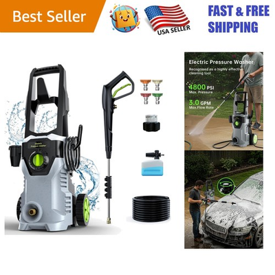 #ad #ad 4800 PSI Electric Pressure Washer amp; Foam Cannon for Ultimate Cleaning Power $244.12