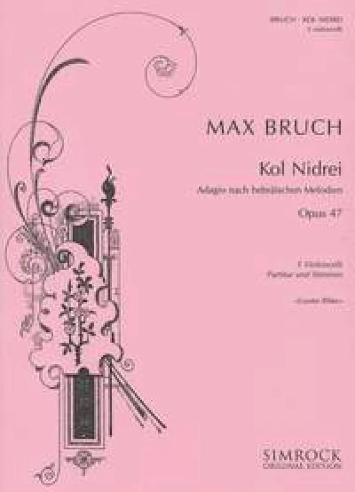 Kol Nidrei Op. 47 Max Bruch Set 5 Cellos Simrock - Benjamin (Elite Edition) - Image 2 of 4