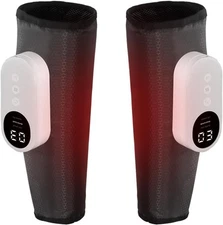 Calf Air Compression Massager for Circulation and Pain Relief, Leg Black 