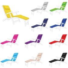 Outdoor Steamer Chair Cushion Garden Sun Lounger Pad Recliner Patio Seat Cushion