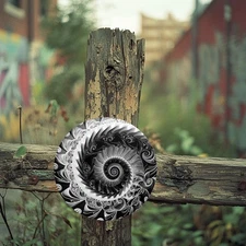 Modern Abstract Spiral Wall Art Black White Gray Patterns Minimalist