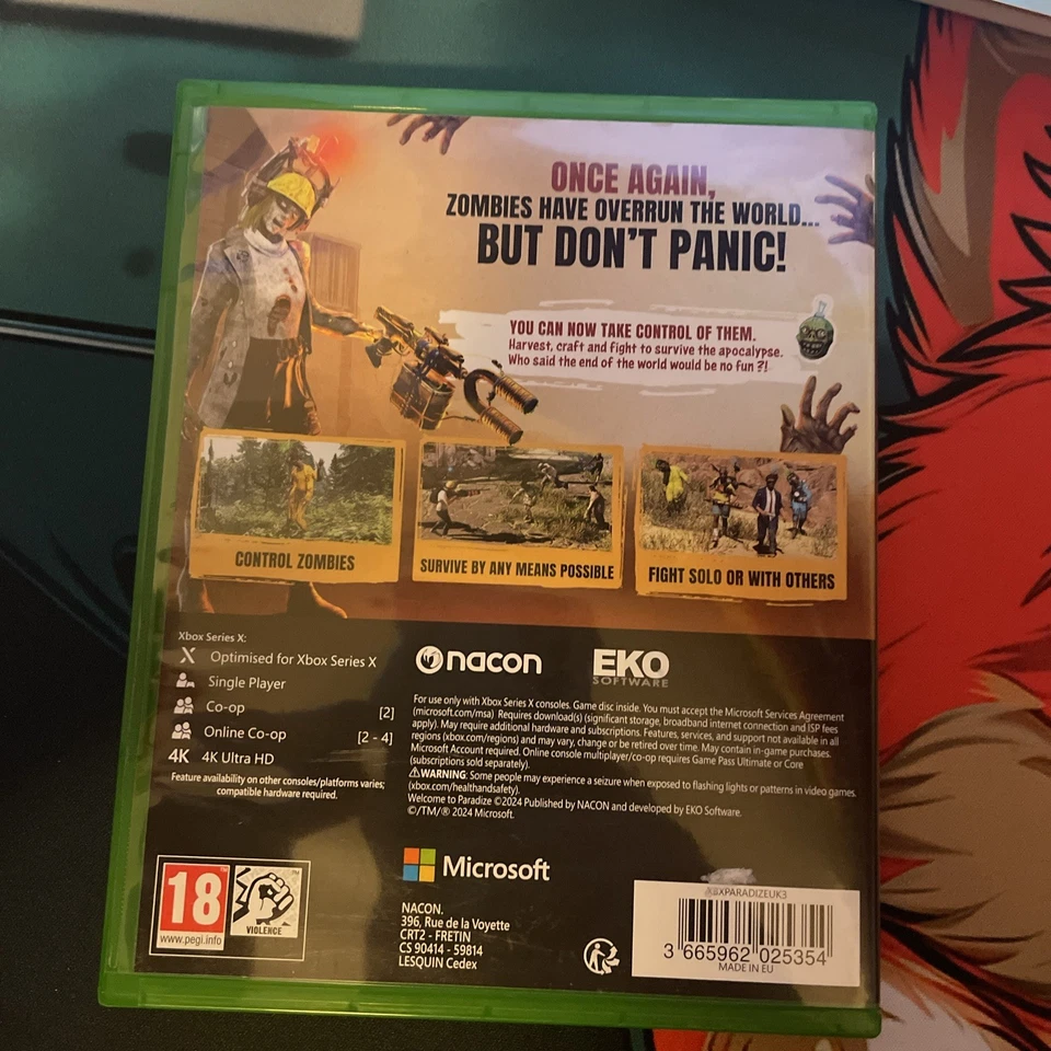 WELCOME TO PARADIZE  XBOX SERIES X VIDEO GAME ORIGINAL UK RELEASE MINT CONDITION, photo 2 of 3
