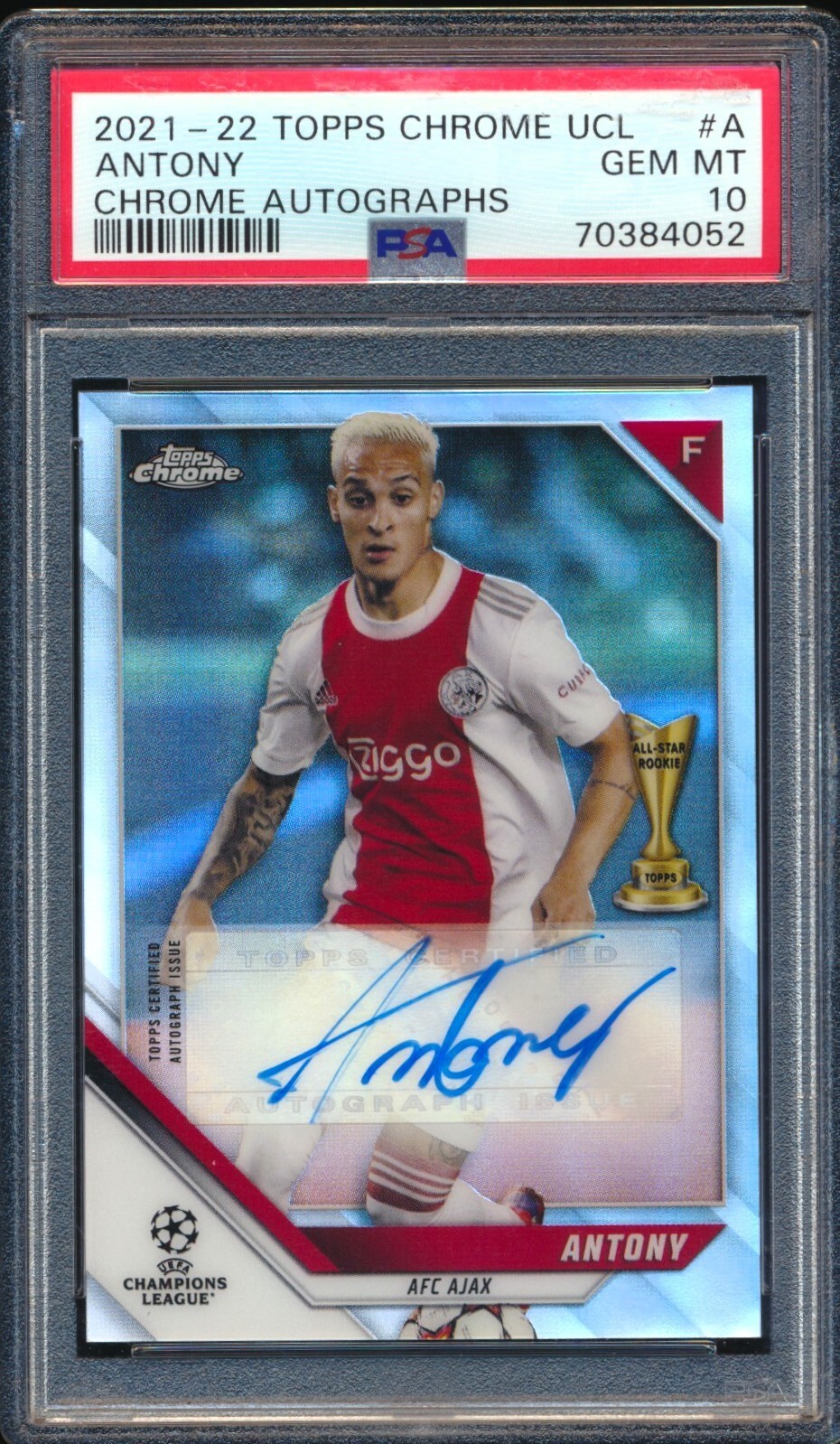 2021-22 TOPPS CHROME UCL ANTONY CHROME AUTOGRAPHS #CA-A AUTO